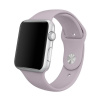 AppleMix Remienok pre Apple Watch Ultra 49 mm / 45 mm / 44 mm / 42 mm - veľkosť S / M - silikónový - fialový