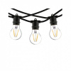 Nowodvorski 7872 Závesné-záhradné osvetlenie FESTOON LIGHTS E27, 15X1,5W, 9m, IP65, čierna