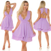 Dámsky sexy overal KOV26245 Light lilac purple - Koucla UNI světle fialová
