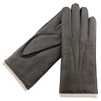 KARMA Leather Gloves Daniel pánske kožené rukavice Veľkosť: 10, Farba: Čierna