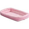 MidWest Deluxe Double Bolster Pink - chovateľský matrac, so sklopným dvojitým okrajom, ružový - 91x57cm