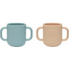 Detské hrnčeky Kappu, modrý a béžový, 2 ks