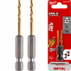 MILWAUKEE Vrták do kovu RED HEX SHOCKWAVE HSS-G TiN O 2,5 mm 2ks