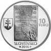 Strieborná minca Ag BK 10€ / 2016 - Ladislav Nádaši-Jégé - 150. výročie narodenia