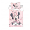 Jerry Fabrics obliečky Minnie Powder pink baby 100 x 135 , 40 x 60 cm
