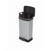 Odpadkový kôš Curver Deco Bin Duo 23 l + 23 l strieborný