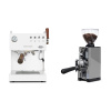 Ascaso Steel DUO PID PLUS, White&Wood + Eureka Mignon Libra 65 All Purpose, CR grey