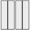 vidaXL Závesy proti hmyzu s magnetickými blokmi 2ks čierne 220x110 cm 314688
