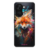 Lesklé pouzdro iSaprio pro OnePlus Nord 3 5G - Neon Fox (Lesklé pouzdro, kryt, obal iSaprio Exclusive na mobil OnePlus Nord 3 5G s motivem Neon Fox - elegantní skleněný vzhled, skvělá ochrana mobilu a