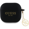 Guess 4G Charm Silikónové Puzdro pre AirPods 4 Black
