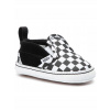 Vans Slip-On V Crib Checker detské letné topánky black/truewhite