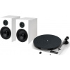Pro-Ject Juke Box E1 + Speaker Box 5E OM5e High Gloss White Gramofónová súprava