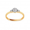 iZlato Forever Očarujúci diamantový prsteň Gracelyn, žlté zlato 14K IZBR1507