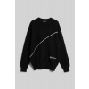 SVETER KARL LAGERFELD JEANS KLJ CONTRAST RIBBED SWEATER BLACK