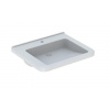 Geberit Selnova Comfort - Umývadlo Square, 65x55 cm, bezbariérové, s 1 otvorom na batériu, bez prepadu, biela 500.789.01.7