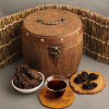 2005 Menghai old tea head in wooden barrel (500g) (2005 Staré čajové hlavy v dřevěném soudku (500g))