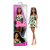 Barbie v limetkových šatech s puntíky