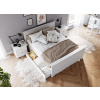 PROXIMA.store - Masívna rustikálna posteľ + zásuvka - BELLUNO ELEGANTE ROZMER: pre matrac 90 x 200 cm, FARBA: biela