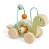 Bigjigs Toys Diplodokus na kolečkách s korálky (691621840849)