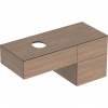 Geberit VariForm Umývadlová skrinka, 120x51x55 cm, 3 zásuvky a zápachový uzáver, dub 501.187.00.1