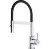 FRANKE Lina Semi Pro FC 6085.031 páková drezová batéria s flexibilným ramenom, so sprškou s prepínaním, výška výtoku 140 mm, chróm/čierna, 115.0626.085