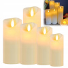 Sada 3 LED sviečok s diaľkovým ovládaním, LED sviečka bez plameňa s možnosťou nabíjania