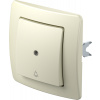 TEM SE11 | Tlačidlo jednopólové s indikátorom zvonec Farba: Slonová kosť