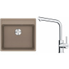 Set Franke G255KA (dřez MRG 610-52 RTL Kašmír + baterie FS 3230.031 LINA SMART Chrom) 114.0700.706