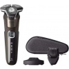 Philips SHAVER Series 5000 S5886/30, Červenáačný holiaci strojček, čierny, hnedý, tlačidlá, LED, batéria / USB, lítium-iónový (Li-Ion)