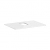 Hansgrohe Xelu Q - Doska pod umývadlo 78x55 cm, výrez uprostred, lesklá biela 54120050