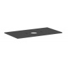 Hansgrohe Xilesa E - Doska pod umývadlo, 98x55 cm, výrez uprostred, matná sivá 54276760