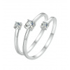 For Silver Prsteň Luxury s Moissanitom - Striebro 925