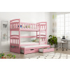 Poschodová posteľ DAMIAN - farebná Farba: Ružová