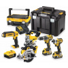 DCK551P3T DEWALT 18VOLT AKU KOMBO SADA 5 KS NÁŘADÍ, 3X 5,0AH BATERIE XR LI-ION, NABÍJEČKA, 2X KUFR T-STAK