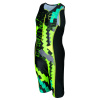 Zone3 Ltd Kids Adventure Trisuit - DIGITAL PRINT - BLACK/GREEN/YELLOW Veľkosť: L