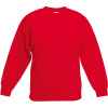 Fruit of the Loom Mikina Classic Kids Set-In Sweat, dětská COT162041004a4-red Červená 116
