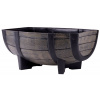 Kvetináč Strend Pro Woodeff, 29x41x19 cm, natural, barel, efekt dreva