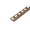 SP13 ukončovacia lišta C, STANDARD, hliník elox bronz, 8 mm, 2,5 m