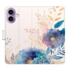Flip pouzdro iSaprio - Apple iPhone 17 - Ornamental Flowers 03 s kapsičkami na karty (Flipové knížkové pouzdro, obal, kryt iSaprio s přihrádkami na karty a motivem)