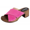 Dreváky BUXA Sandále Na Vysokom Opätku OS86C - Ružový Semiš Veľkosť: 41 [26,7 cm]