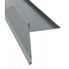 Záveterná lišta pod krytinu r.š. 310 mm - štítové lemovanie pre škridlové krytiny - Standard, RAL 9006 Strieborná