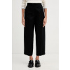 United Colors of Benetton nohavice dámske s bavlnou 4FRXDF0B0 čierna 36