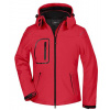 James&Nicholson Dámska zimná softshellová bunda JN1001 Red M