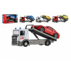 Auto odťahovka Welly Scania P320 + auto kov/plast 15cm mix druhov v krabičke 18,5 x10x6cm