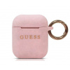 Guess silikónový kryt pre Apple Airpods 1/2, ružový