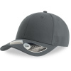 Atlantis Headwear Kšiltovka Joshua, 6 panelová, baseballová COT33010967099-dark grey Šedá tmavá UNI