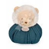 Plyšový lev na maznanie Doudou Boule 3v1 Doudou et Compagnie zelený 25 cm od 0 mes