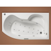 Santech VEGA asymetrická masážna vaňa 160x90 P Fitnes 300 +aut.dohr.vody +chromot.ZADARMO F300VEG160P