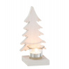 J-Line by Jolipa Biely svietnik so stromčekom Tree White - 10*9*20 cm - J-Line by Jolipa
