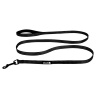Alcott Adventure Leash 180cm Black - reflexná stuha vodítko pre psa, čierna - S